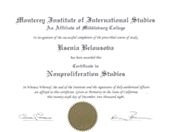 Certificate 1